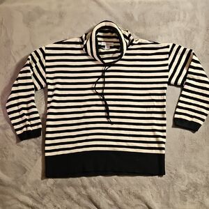 Liz Claiborne Black and White Striped Sweater